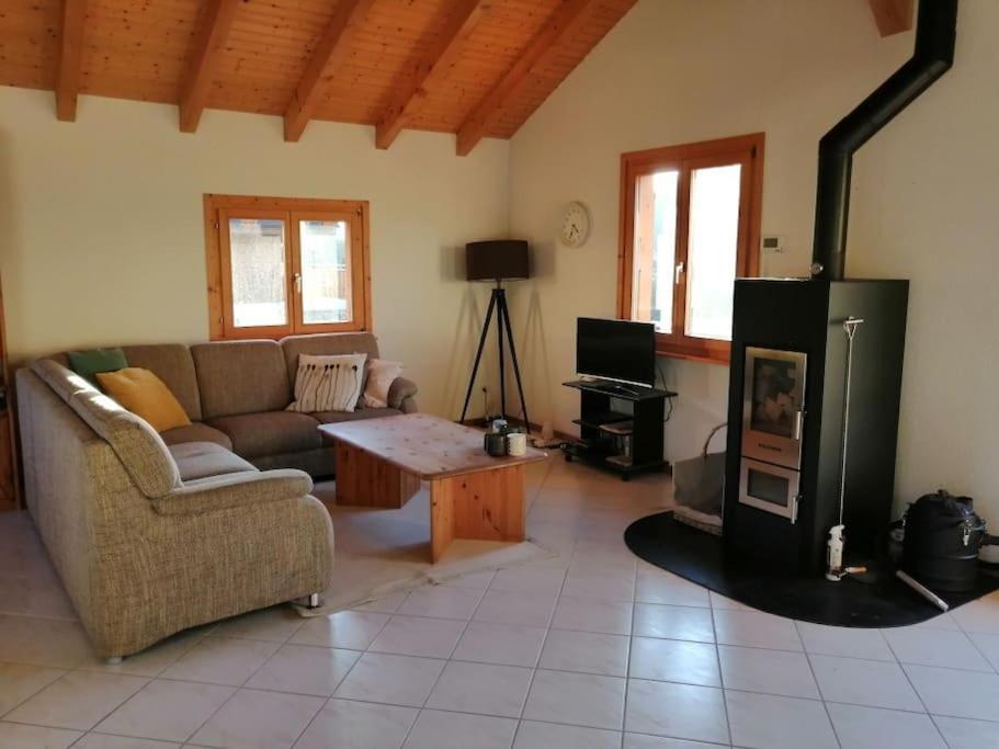 Confortable Chalet Avec Magnifique Vue En Gruyere. Charmey Buitenkant foto